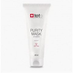 Себорегулирующая очищающая маска с цинком и красной глиной TETe Cosmeceutical Purity Mask Oil Control Zinc and Red Clay, 200 мл